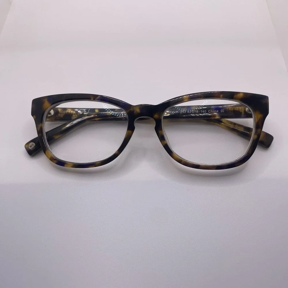 Warby Parker Eyeglasses FRAME ONLY Finch-252 52-18-140 Brown Tortoise 834